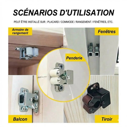 Fermeture à pression en acier inoxydable : robuste et sans poignée