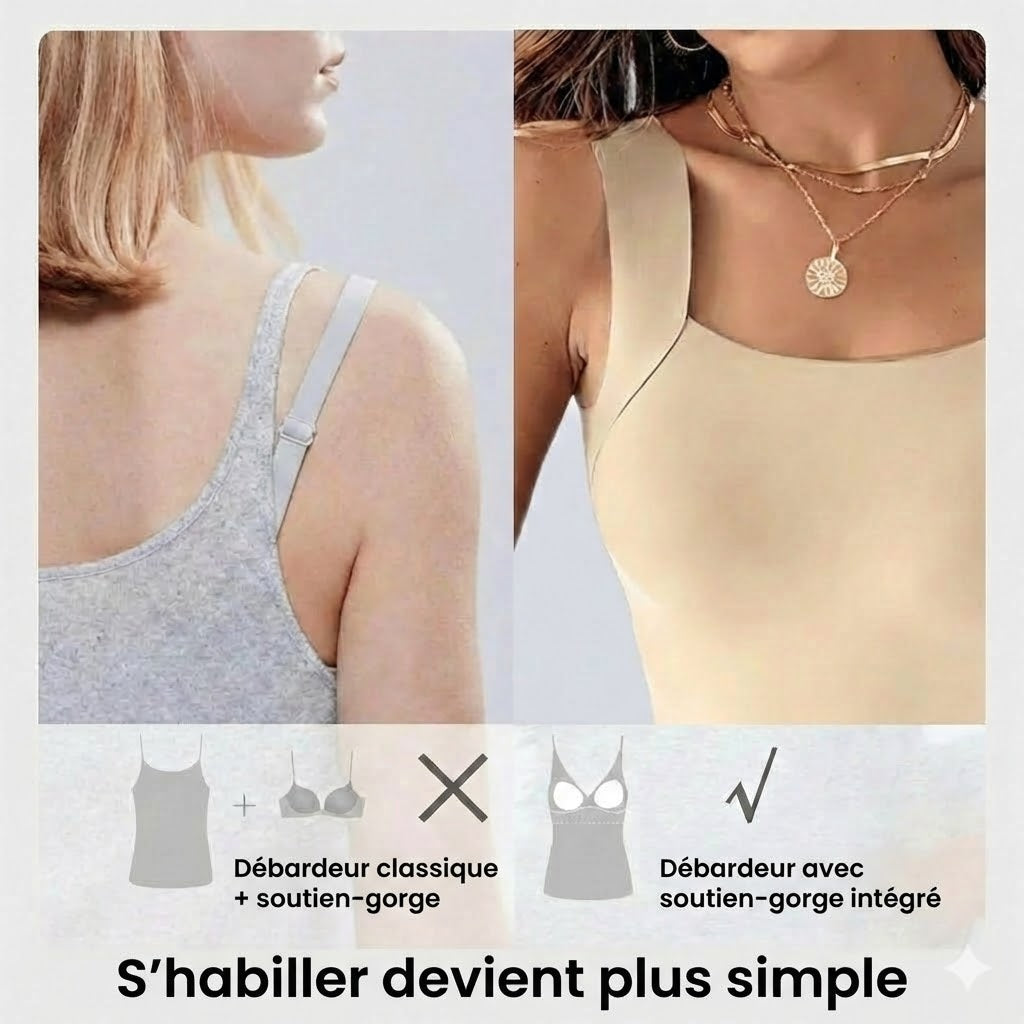 Débardeur thermique avec Ingebouwde BH (U-Neck)