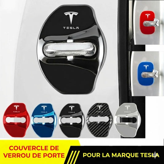 Protections métalliques pour loquets de portière de voiture (4 pièces)