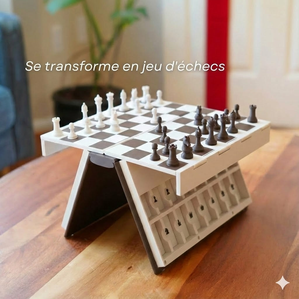 Boîte d'échecs magnétique internationale