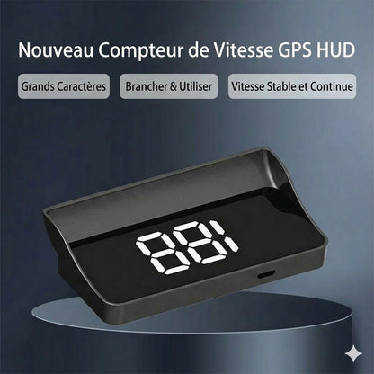 Compteur de vitesse avec affichage tête haute