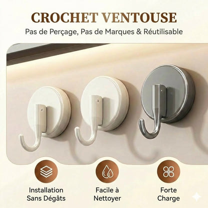 Crochet à ventouse ultra-puissant