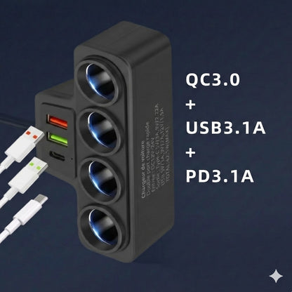 Adaptateur allume-cigare 7-en-1