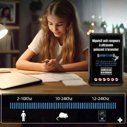 Répulsif antiparasitaire à ultrasons puissant à brancher