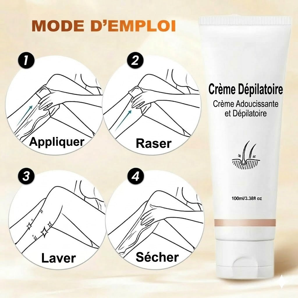 Crème Dépilatoire Polyvalente à Formule Aromatique Douce