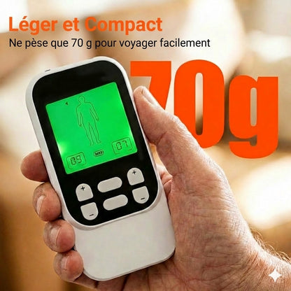 Stimulateur Musculaire TENS Portatif À Deux Canaux