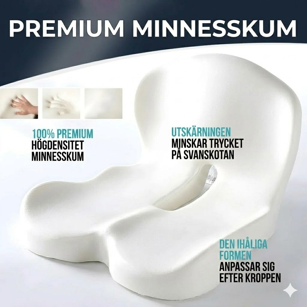 Coussin d'assise antidérapant en mousse à mémoire de forme