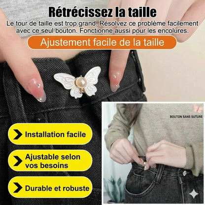Fini les pantalons qui tombent ! La boucle papillon amovible