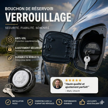 Bouchon de réservoir verrouillable avec clé