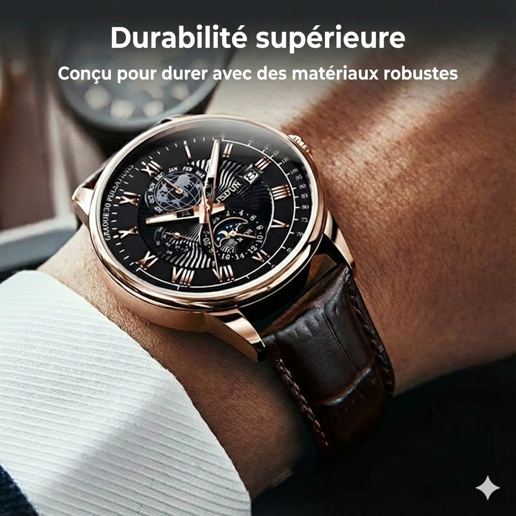 Montre à quartz classique et élégante pour homme