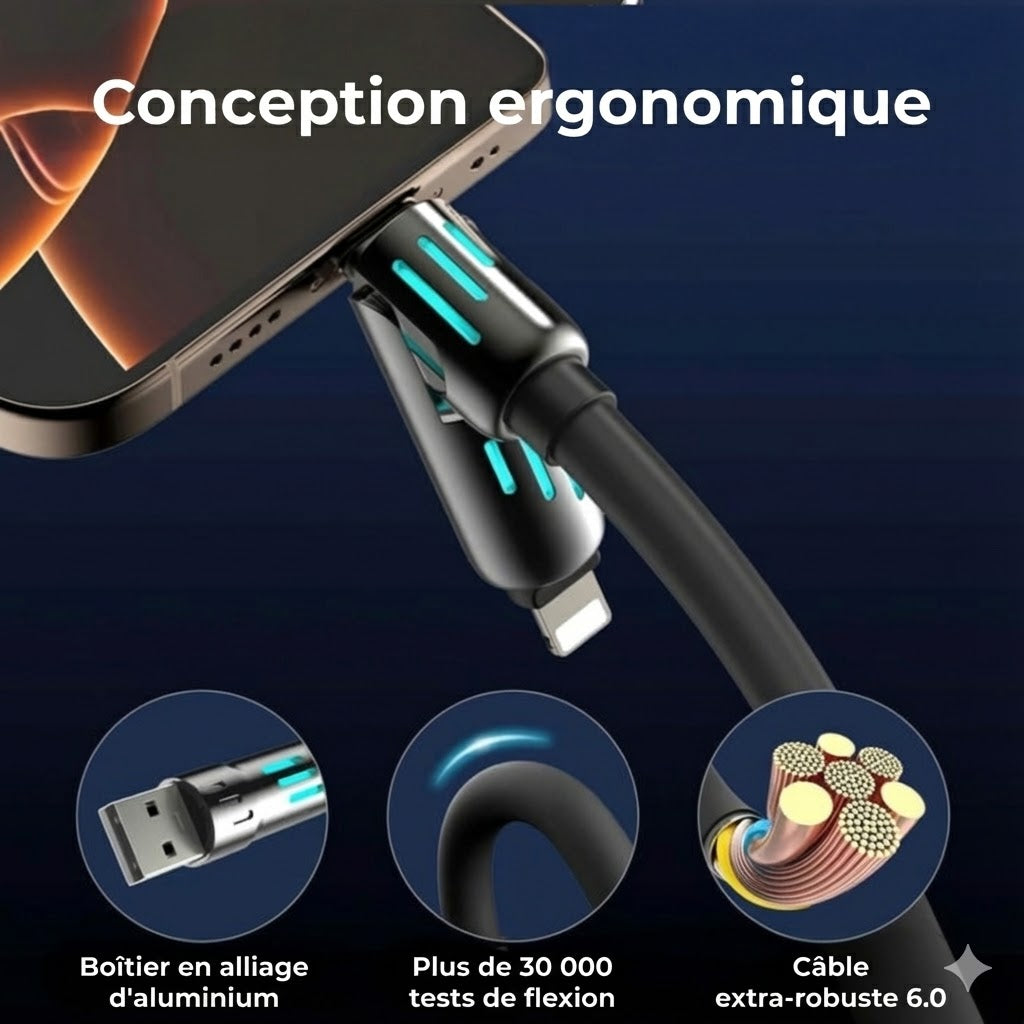 Câble de charge 4 en 1