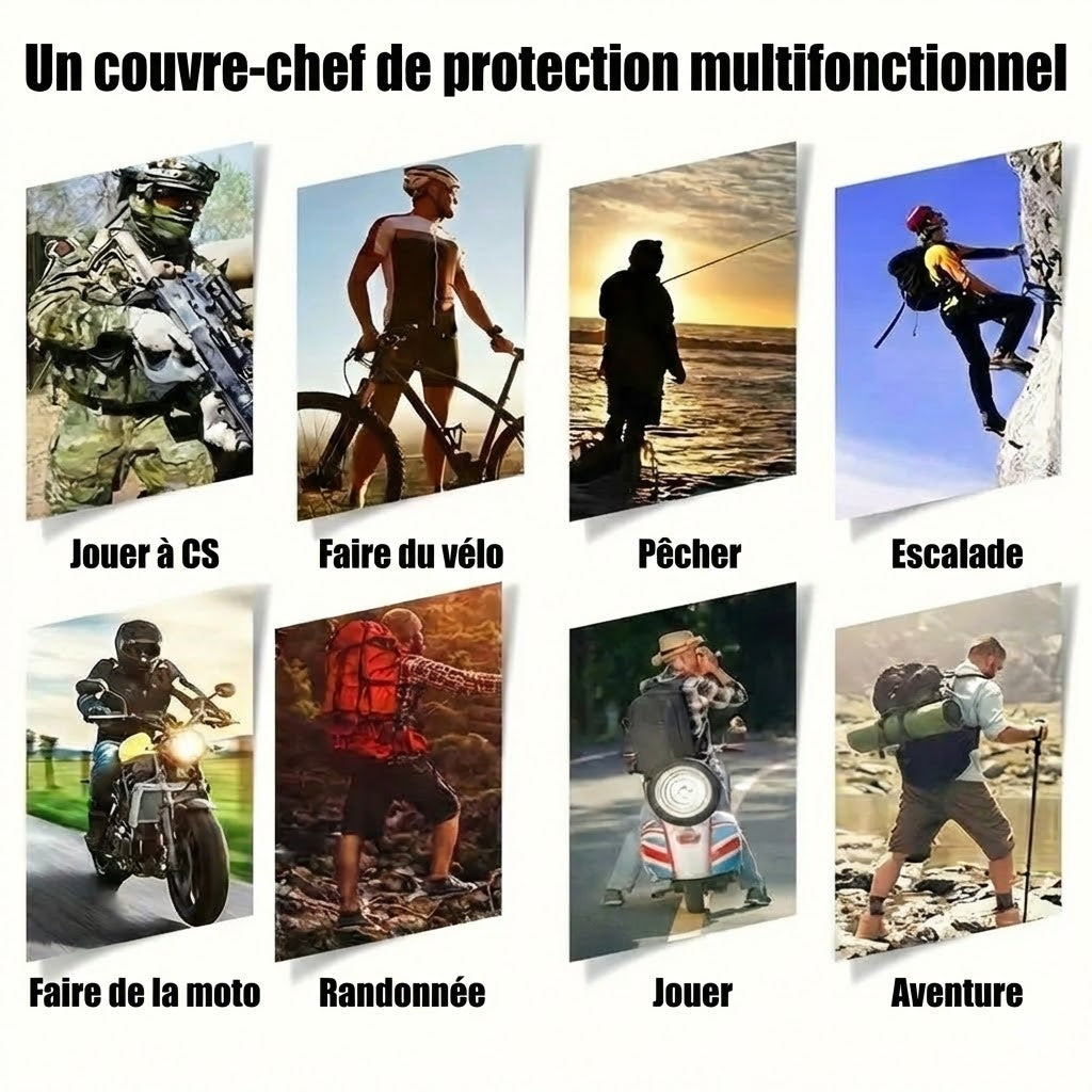 Masque facial intégral chaud et coupe-vent unisexe pour l'hiver