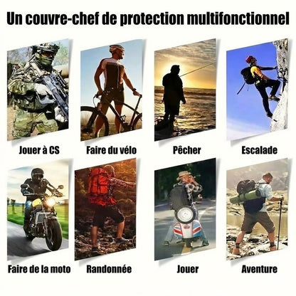 Masque facial intégral chaud et coupe-vent unisexe pour l'hiver