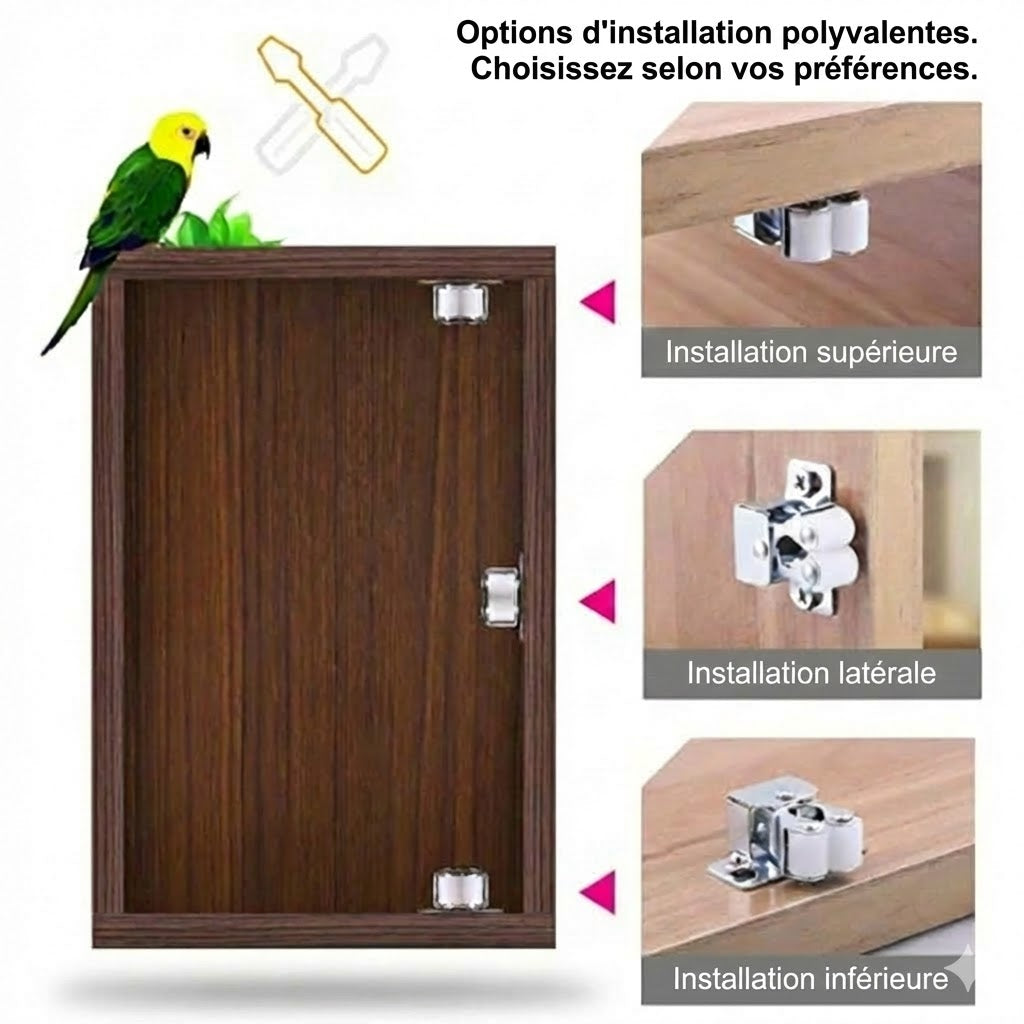 Fermeture à pression en acier inoxydable : robuste et sans poignée