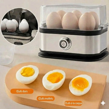 Cuiseur à œufs multifonctionnel avec couvercle transparent