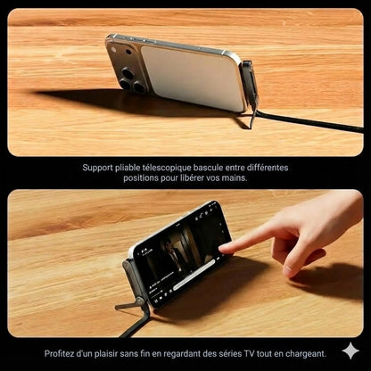 Câble de charge rapide 2 en 1 avec support