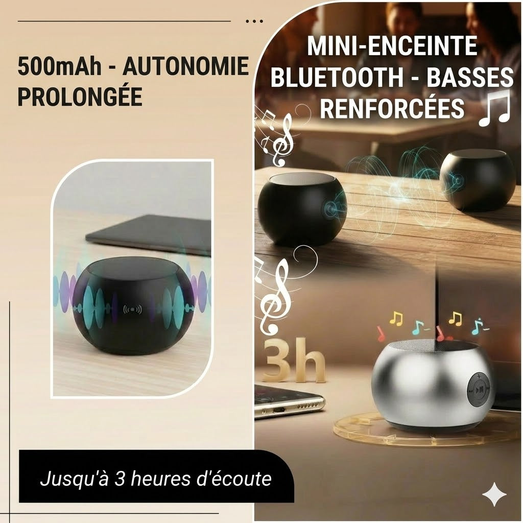 Mini Enceinte Bluetooth Avec Basses