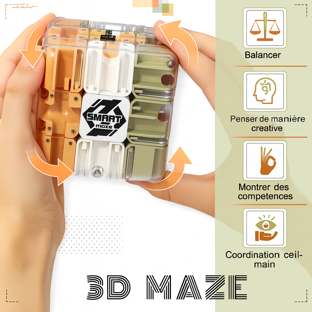 Grand puzzle labyrinthe 3D