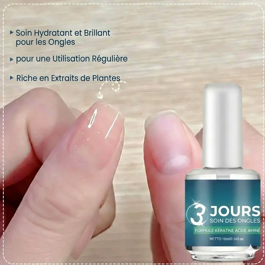 Huile pour ongles à séchage rapide haute brillance