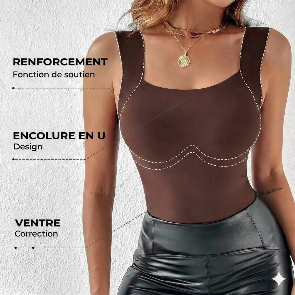 Débardeur thermique avec Ingebouwde BH (U-Neck)