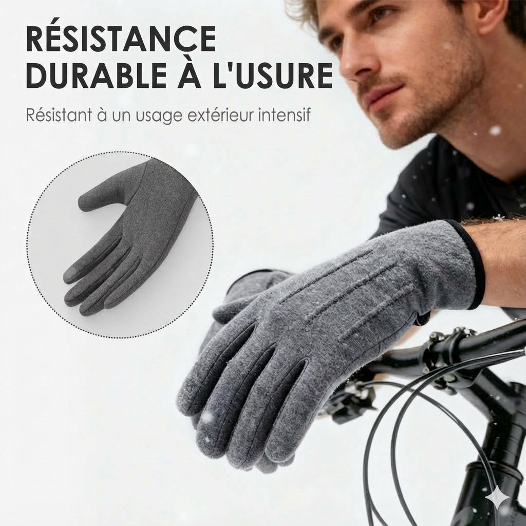 Gants coupe-vent, chauds et antidérapants compatibles avec écran tactile