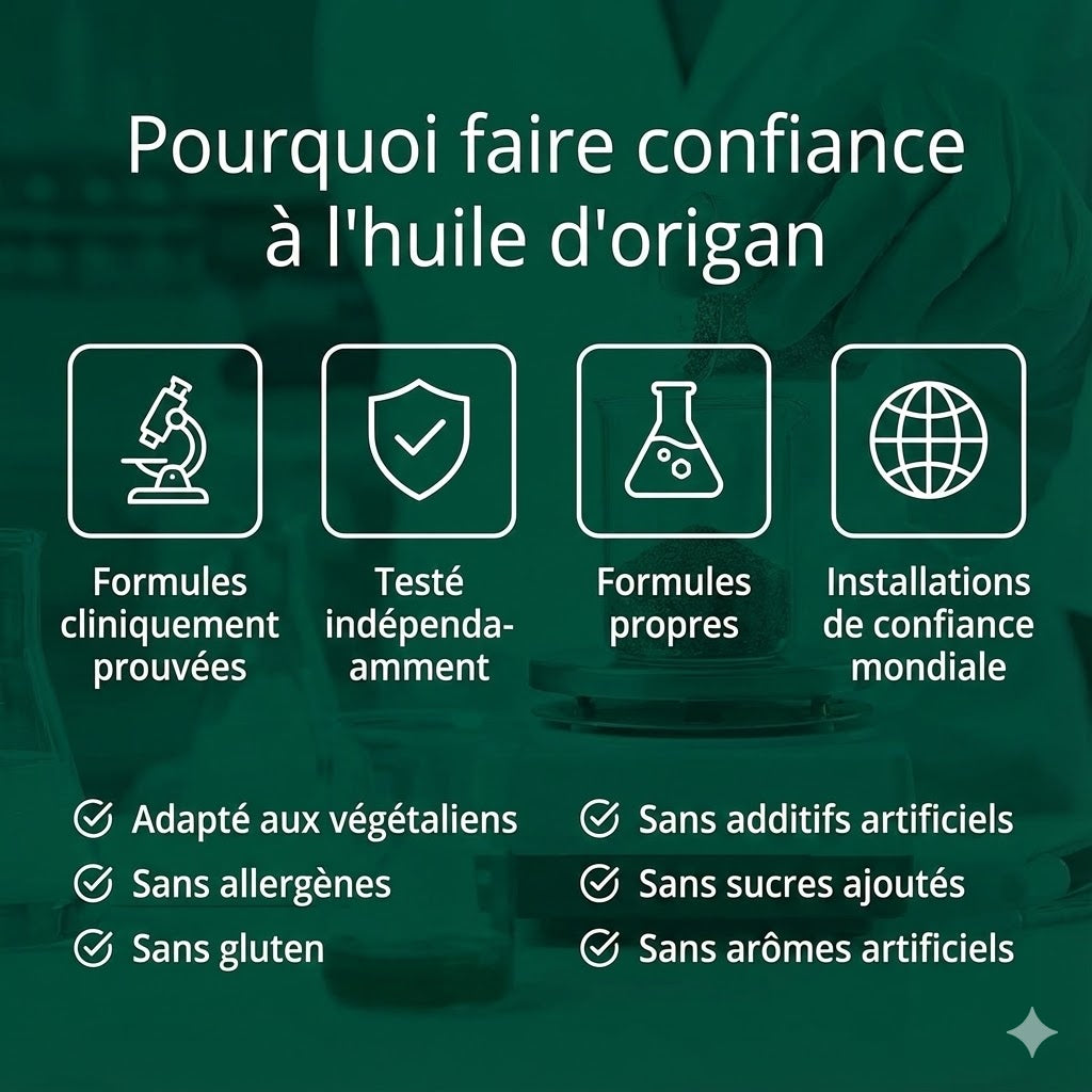 Huile à base d'origan