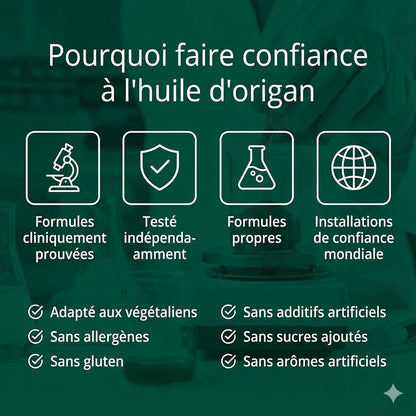 Huile à base d'origan