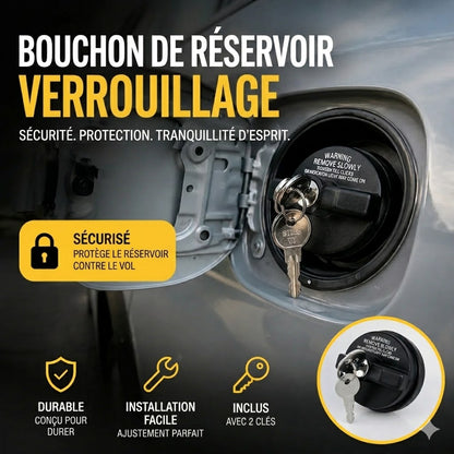 Bouchon de réservoir verrouillable avec clé