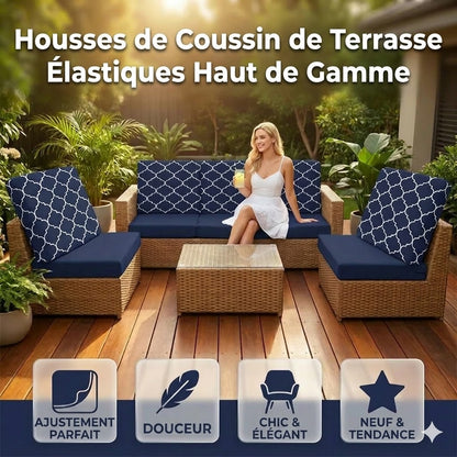 Housse de coussin pour canapé de jardin