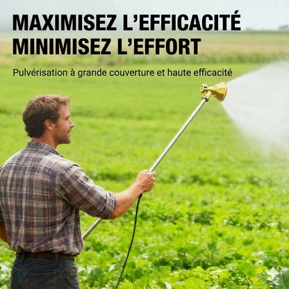 Pulvérisateur agricole à buse en laiton réglable