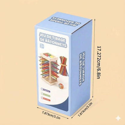 Jeu de bâtonnets en bois : Concentration et couleur