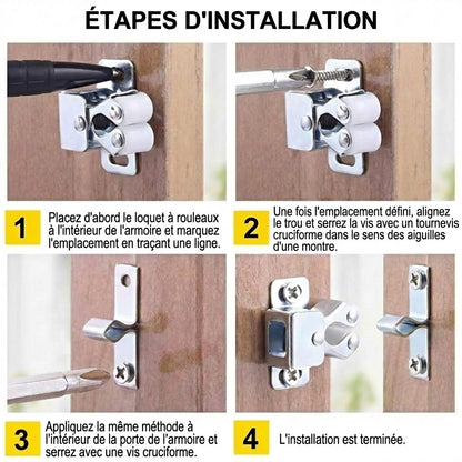 Fermeture à pression en acier inoxydable : robuste et sans poignée