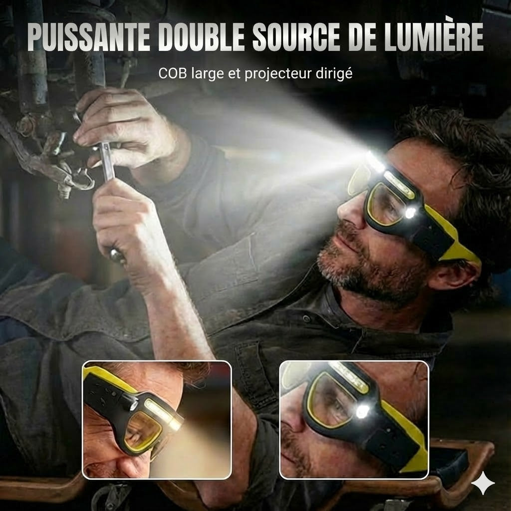 Lampe frontale LED puissante : étanche et rechargeable (extérieur et bricolage)