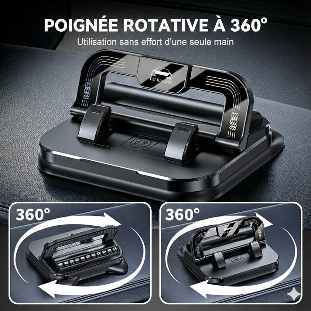 Support de téléphone pliable et rotatif à 360°