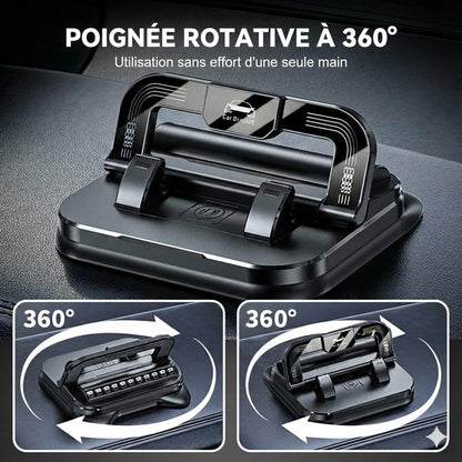Support de téléphone pliable et rotatif à 360°