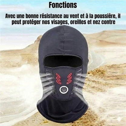 Masque facial intégral chaud et coupe-vent unisexe pour l'hiver