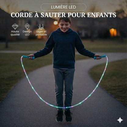 Corde à sauter lumineuse LED pour enfants