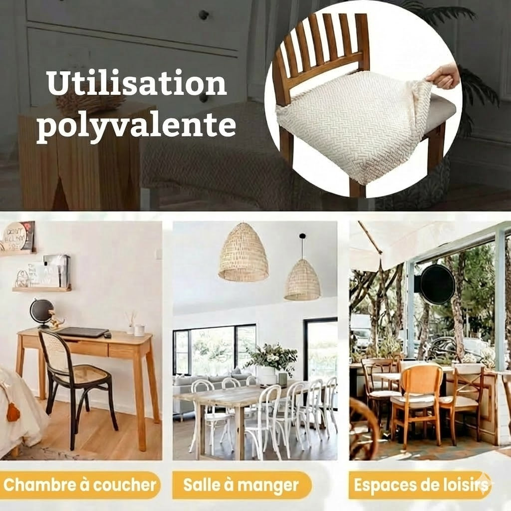 Housse de chaise imperméable en jacquard : élégante et antitache