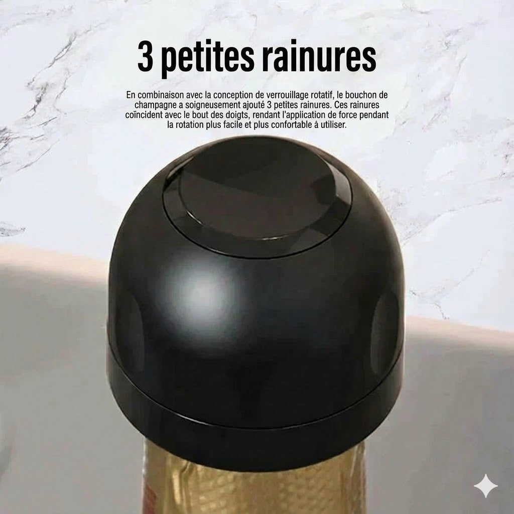 Joint en silicone pour bouteilles de vin/champagne