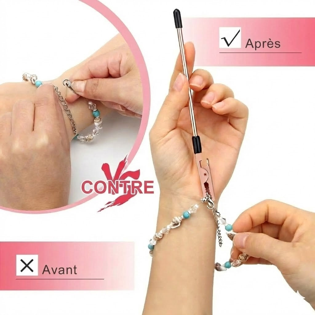 Outil d'aide à la fermeture de bracelet