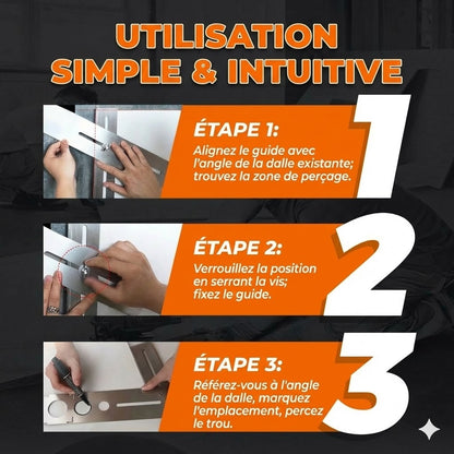 Outil de perçage entièrement réglable en angle