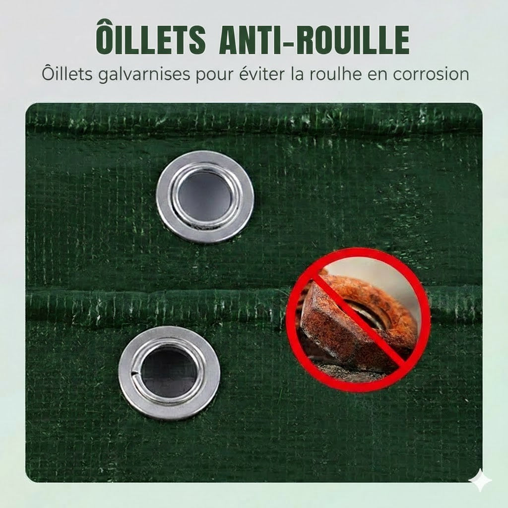 Toile d'extérieur imperméable avec protection UV