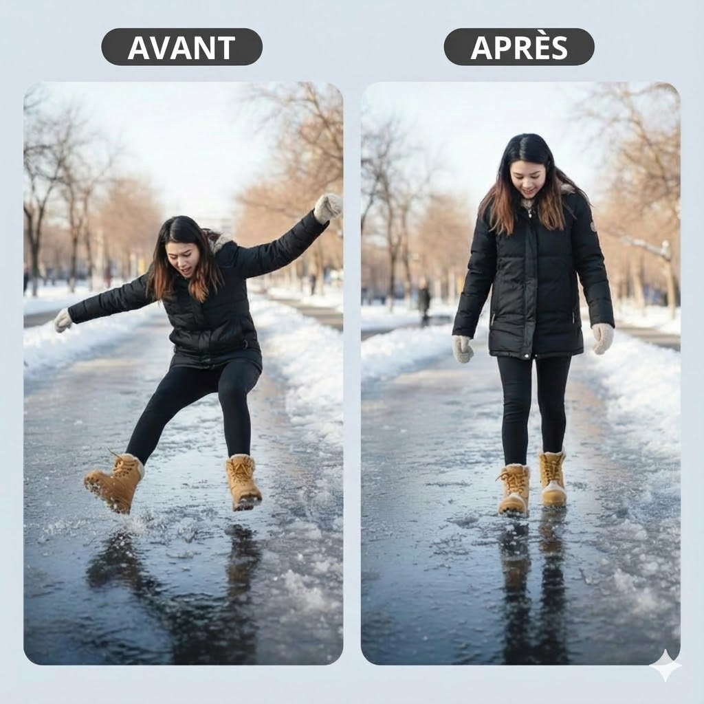 Crampons universels à 5 pointes pour chaussures et bottes