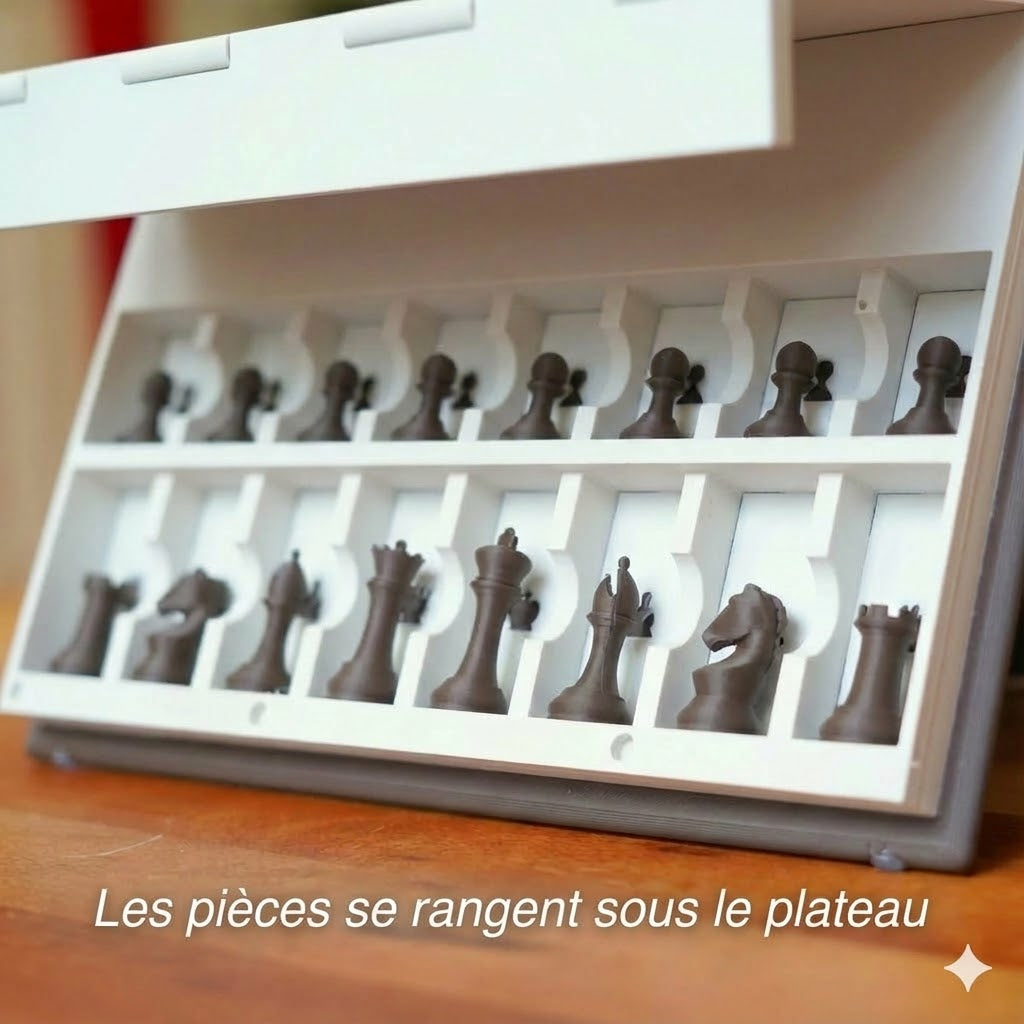 Boîte d'échecs magnétique internationale