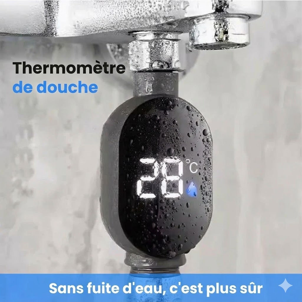 Affichage intelligent de la température de la douche