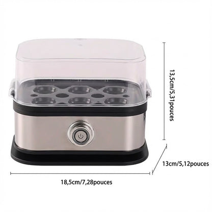 Cuiseur à œufs multifonctionnel avec couvercle transparent