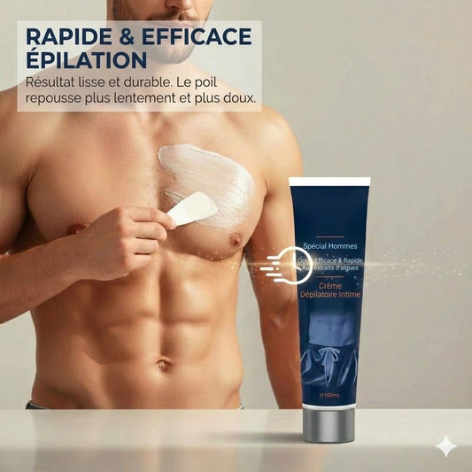 Crème dépilatoire à action rapide pour hommes