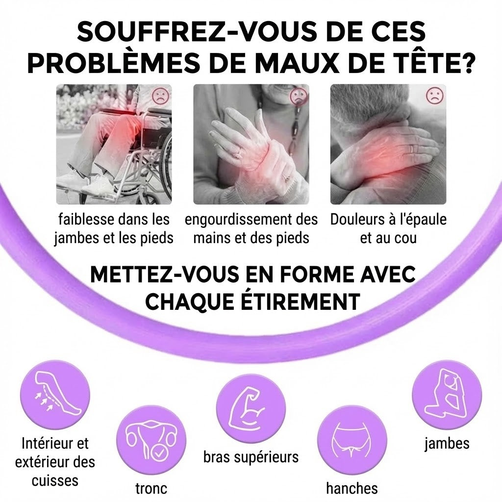 Anneau de Pilates ajustable pour la maison