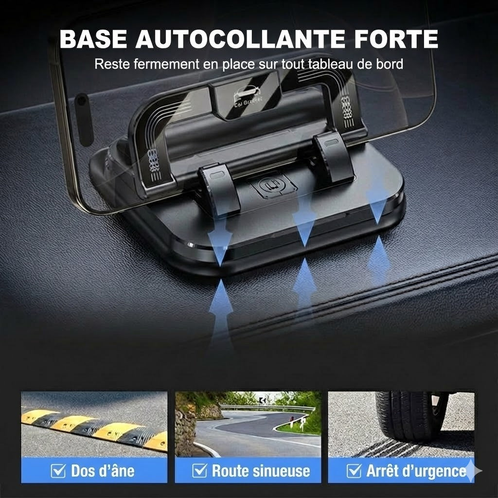 Support de téléphone pliable et rotatif à 360°