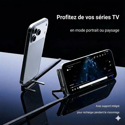 Câble de charge rapide 2 en 1 avec support